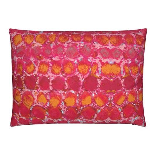 Red Guiding Light - Art Pillow