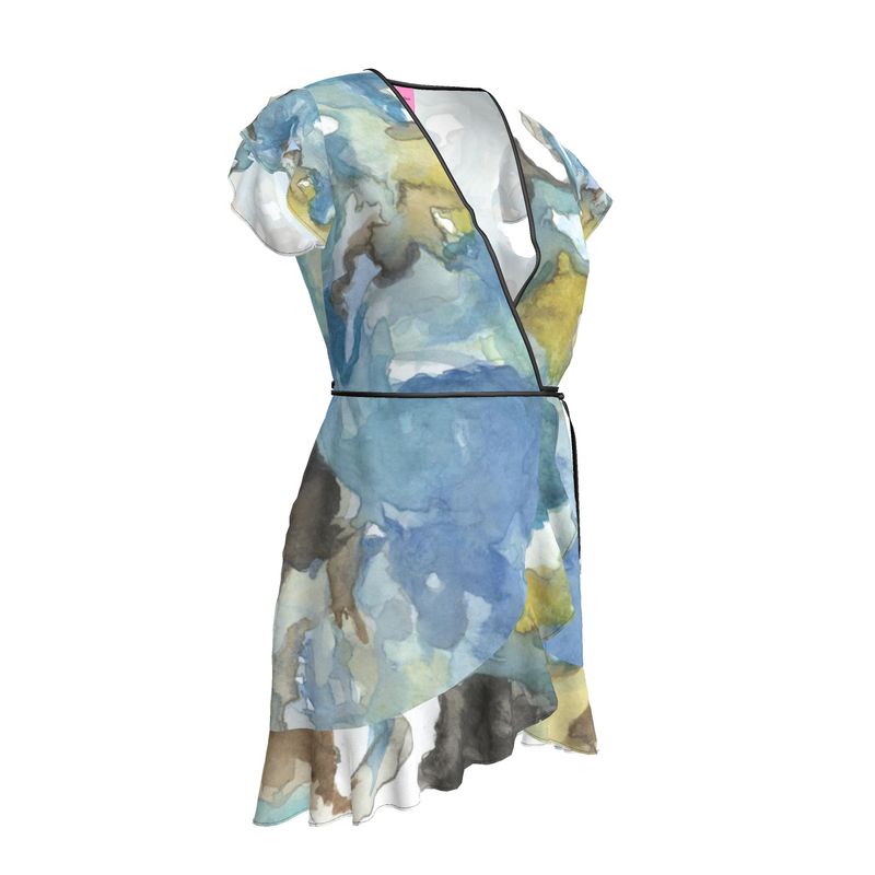 Calm Waters Wrap Tea Dress