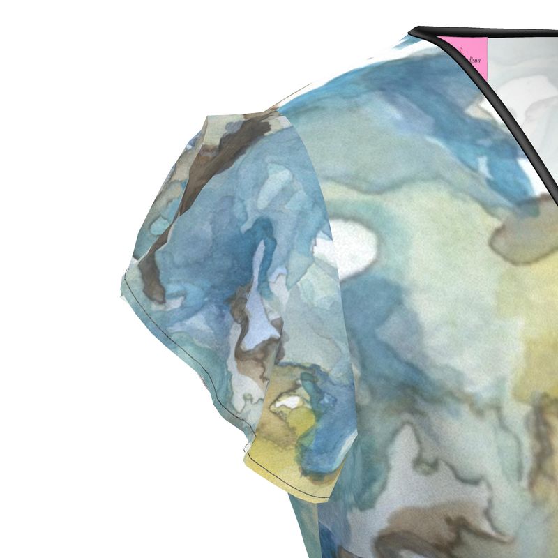 Calm Waters Wrap Tea Dress