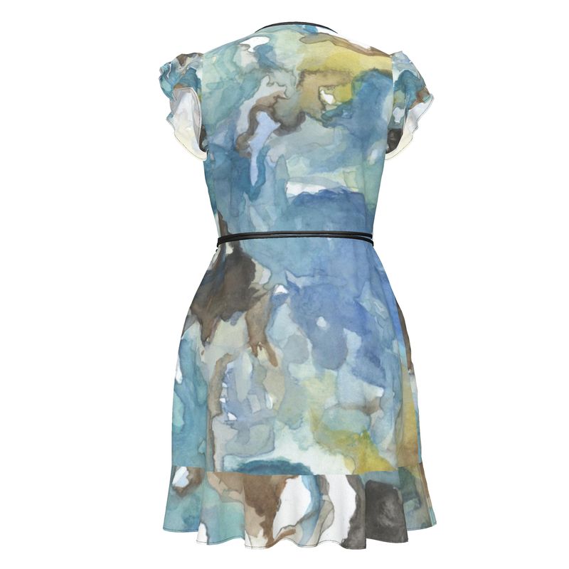 Calm Waters Wrap Tea Dress